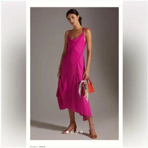 Maeve by Anthropologie - pink/rose maxi slip dress